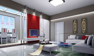 Lumineux et spacieux salon moderne