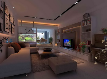 Simple salle blanche vivant seule