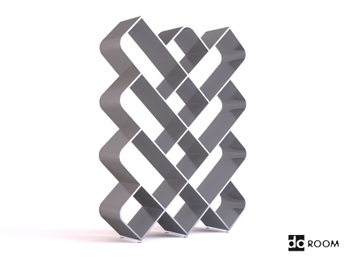 Gris et blanc en forme de losange rack de stockage rseau