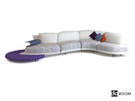 Confortable sofa moderne combin blanc