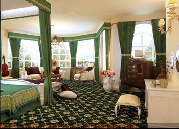 Style europen vert chambre grand espace