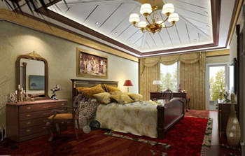 Dcor d'or de la chambre de luxe