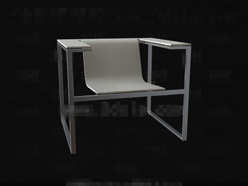 Prsident armature en mtal lisse et blanche