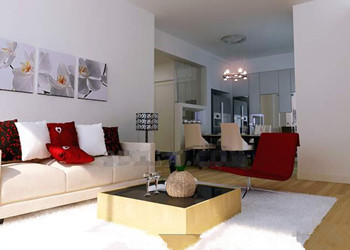 Moderne salon simple et agrable