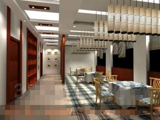 Moderne restaurant propre et dcontract