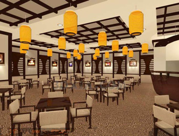 Restaurant japonais style brun
