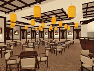 Restaurant japonais style brun
