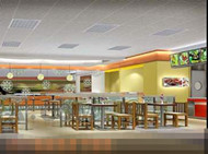 Spacieux et confortable restaurant fast-food