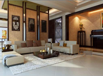Style chinois lgante salle vie simple