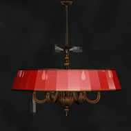 Red belle lampe rtro pendentif en mtal