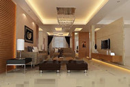 Chaud chambre confortable petit salon