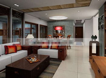Chinoise salle de sjour beau style