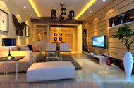 Moderne salle sjour dcore exquise