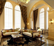 Luxueux chambre dore vie confortable