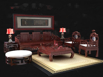 De style chinois rouge combinaison Parquet Table th