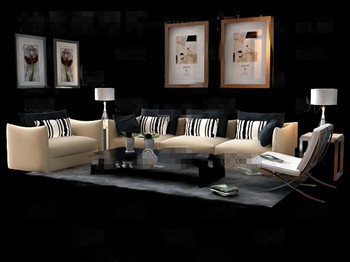 Modern et confortable combinaison sofa de tissu
