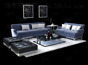 Mode et simple combinaison canap gris