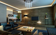 Moderne salle obscure vie des affaires