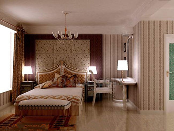 Dcoration exquise et chambre confortable