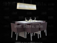 Moderne table confortable repas pourpre