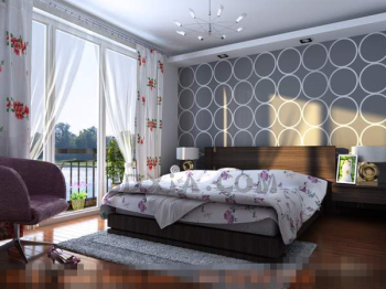 Blanc chambre de la mode style simple