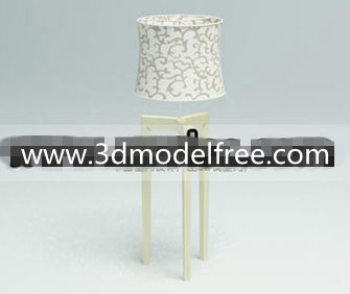 Fabric flower compil Lampe bois du bas