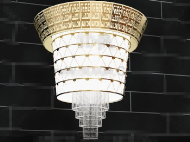 Superbe dentelle Pendentif rideau lampe