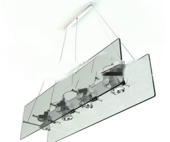 Quatre pendentif lampes en verre sources
