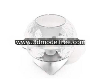 Lampe en cristal clair table en verre
