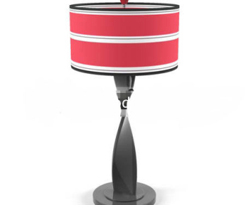 Red abstract lampe dforme titulaire forme