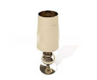 Longue lampe mtallique cylindrique