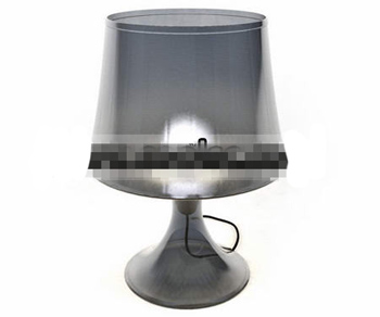 Transparent Lampe de table en verre