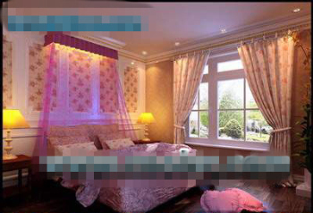 Europenne chambre fille style chaleureux