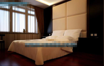 Simple d'acajou dcore la chambre
