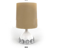 Insert Argent côt de la lampe fleur