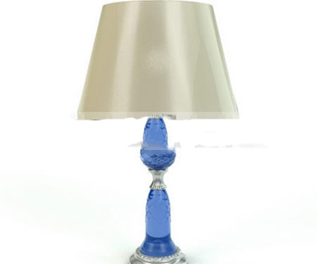 Bleu lampe colonne de cristal