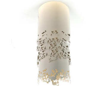 Plafonnier en tissu motif