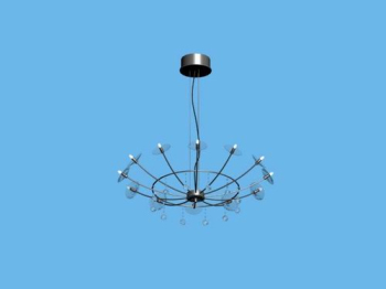 Lustre moderne facile panier en fer