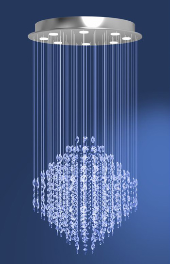 Magnifique lustre en cristal moderne