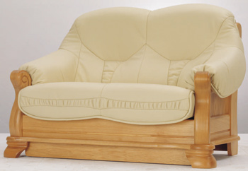 Style europen sofa en cuir deux siges