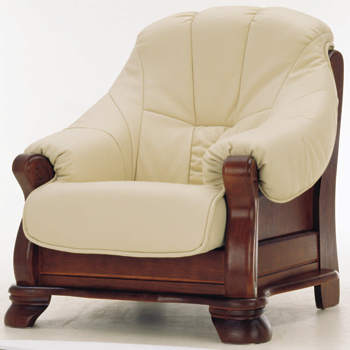 Moderne canap en cuir en bois de base