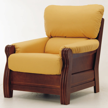 De style europen canap-lit simple jaune