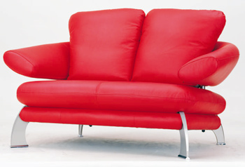 De style europen moderne rouge-lit double siges