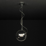 Simple Lustre cristal transparent rond
