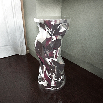 Argent abstraits affichage des modles 3D