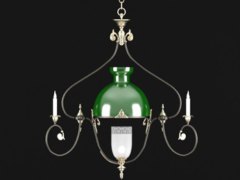 Lustre teinte verte simple