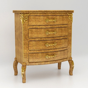 De style europen Commodes 3D tiroirs Modle