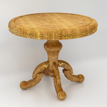 Modle de style europen en bois 3D tableau