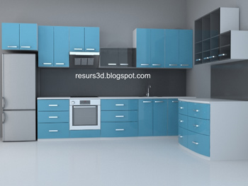 Armoires modernes des mnages bleu