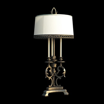 Europenne fer Style table de base lampe
